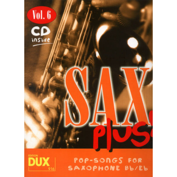 Zbiór nut na saksofon altowy, tenorowy Sax Plus! 6 + CD